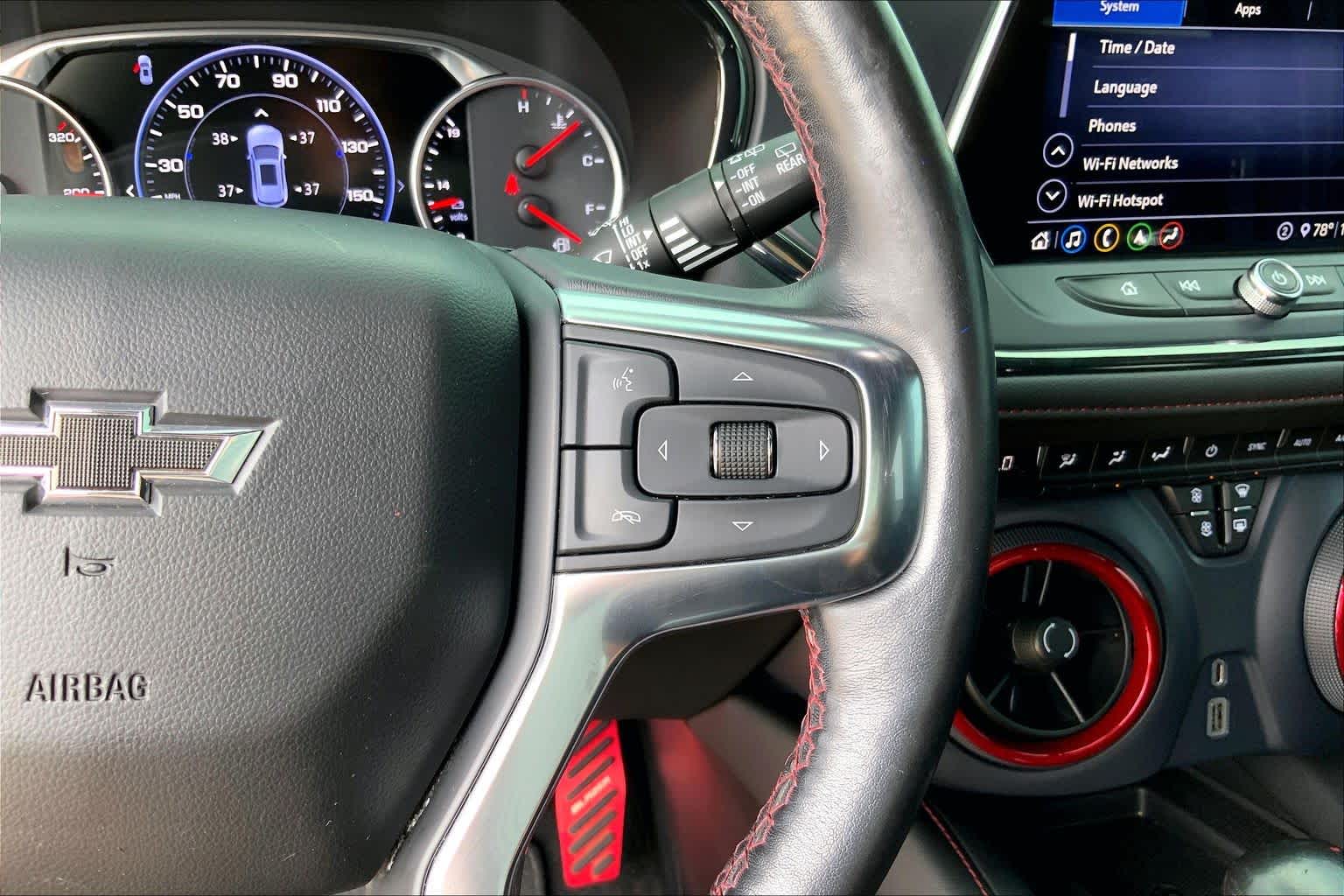 Used 2020 BRIGHT BLUE METALLIC Chevrolet RS image 24