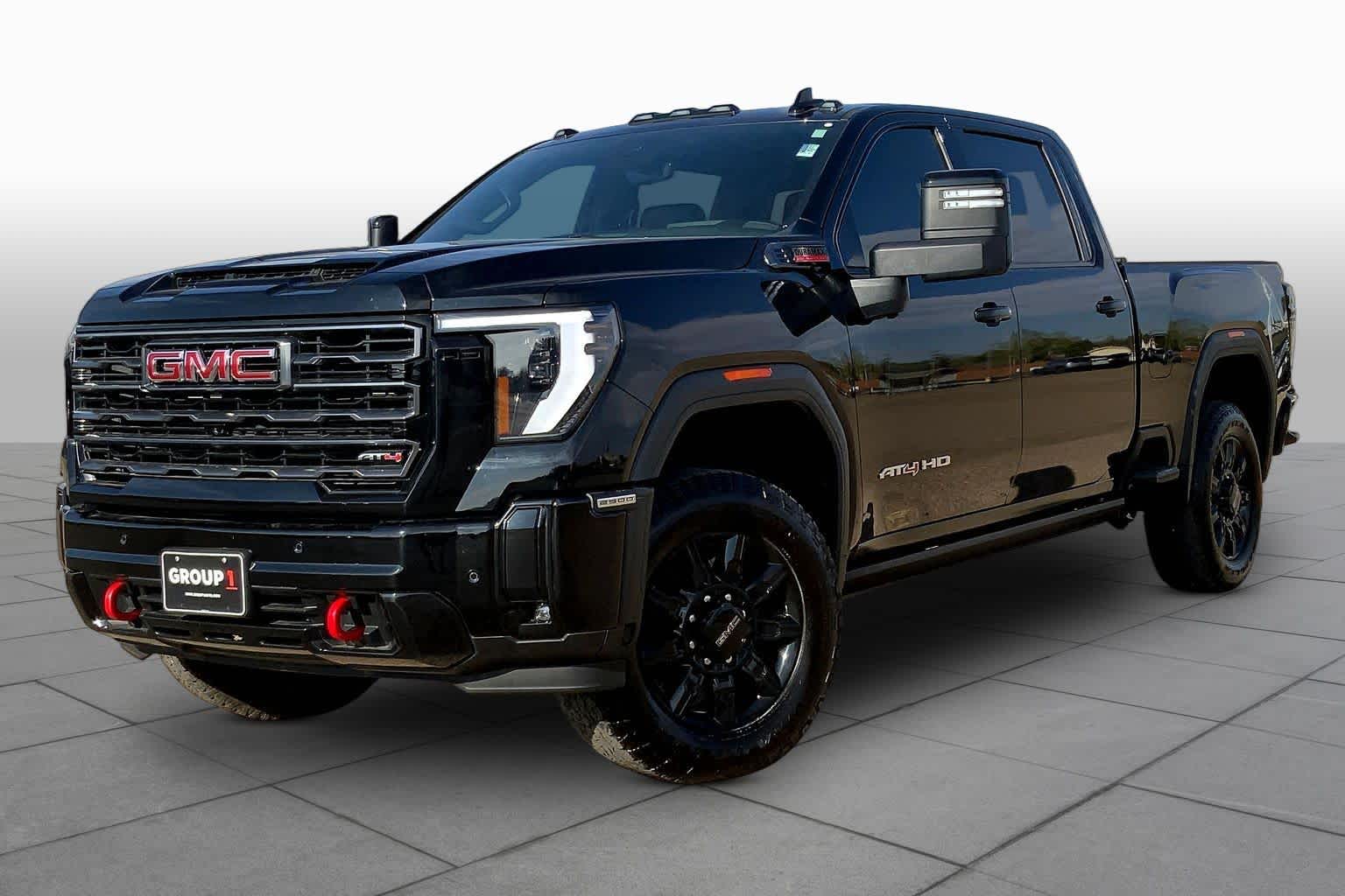 Onyx Black 2025 GMC Sierra 2500HD AT4 Crew Cab 4WD Pickup Truck Four-Wheel Drive Automatic