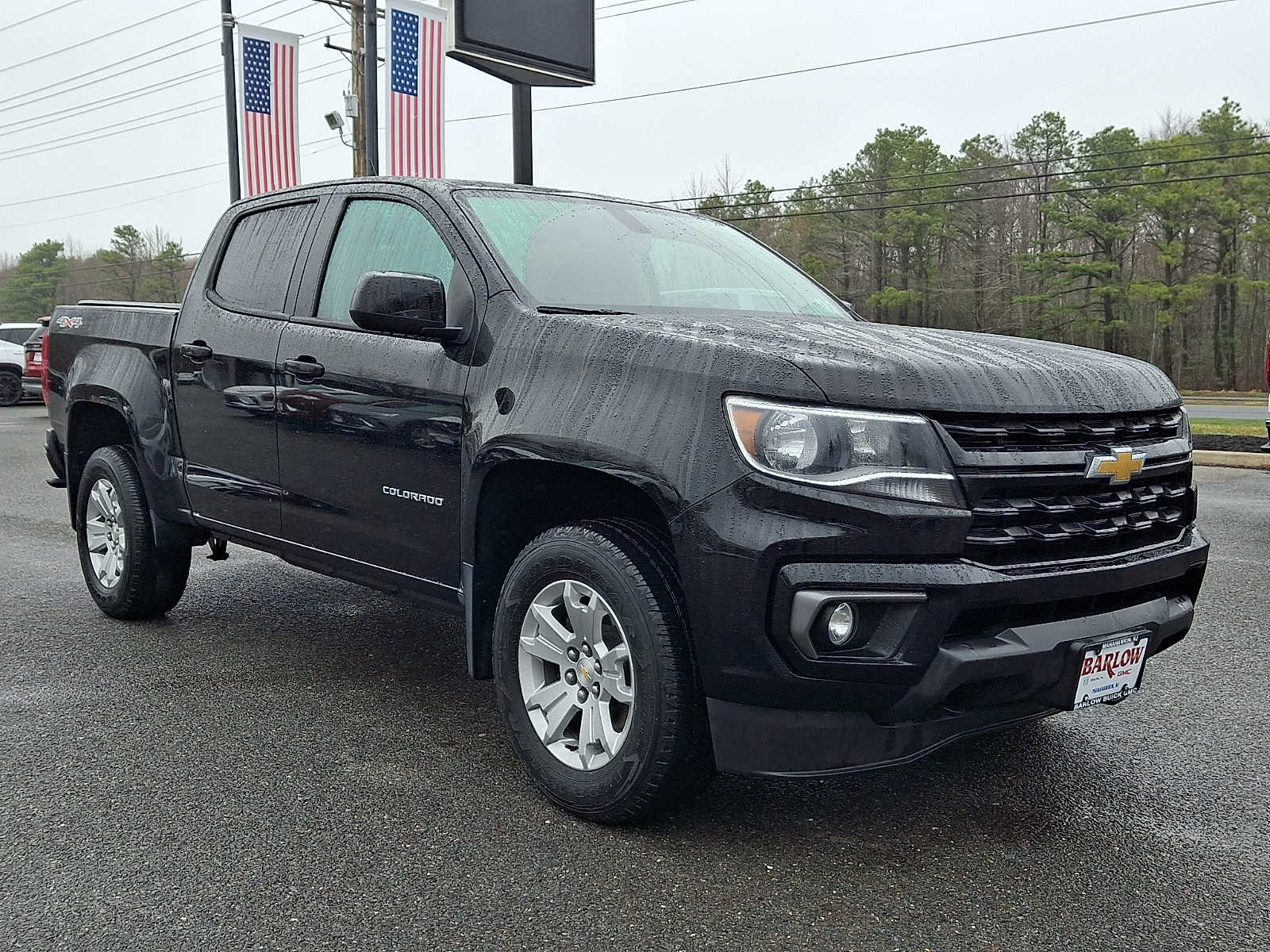 Black 2022 Chevrolet Colorado LT Crew Cab 4WD Pickup Truck Four-Wheel Drive 8-Speed Automatic