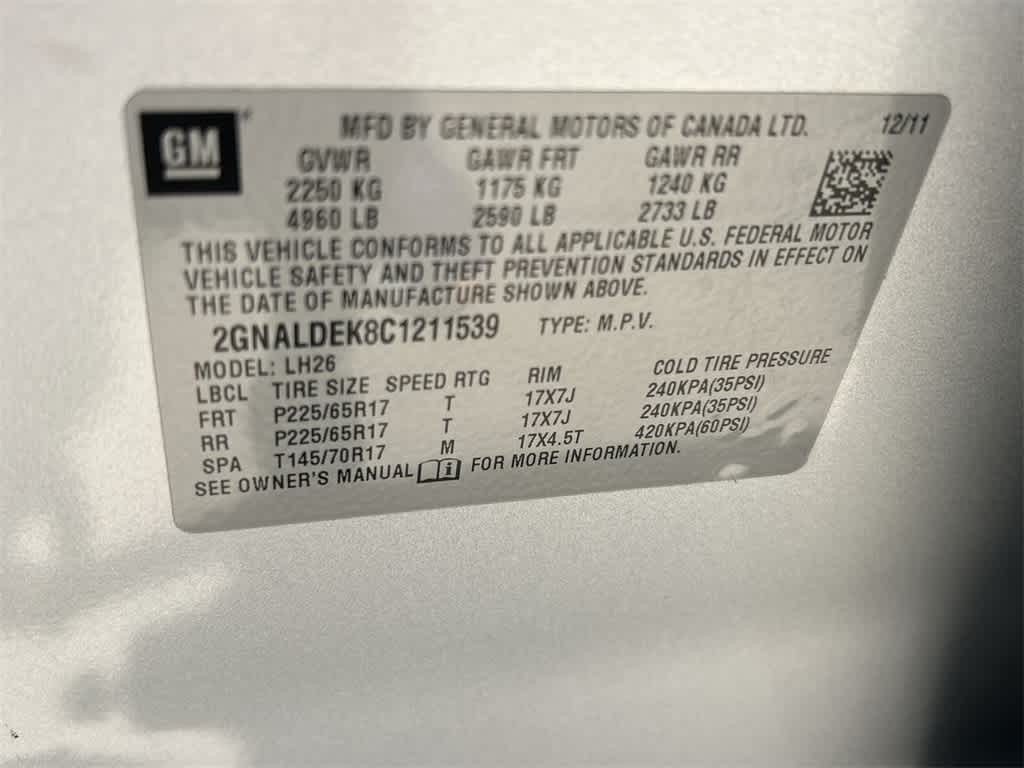 2012 Chevrolet Equinox LT w/1LT 21