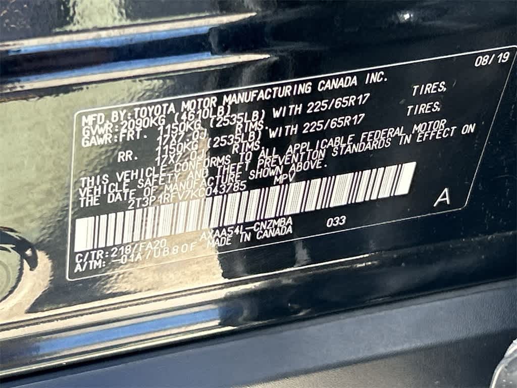 2019 Toyota RAV4 XLE 20