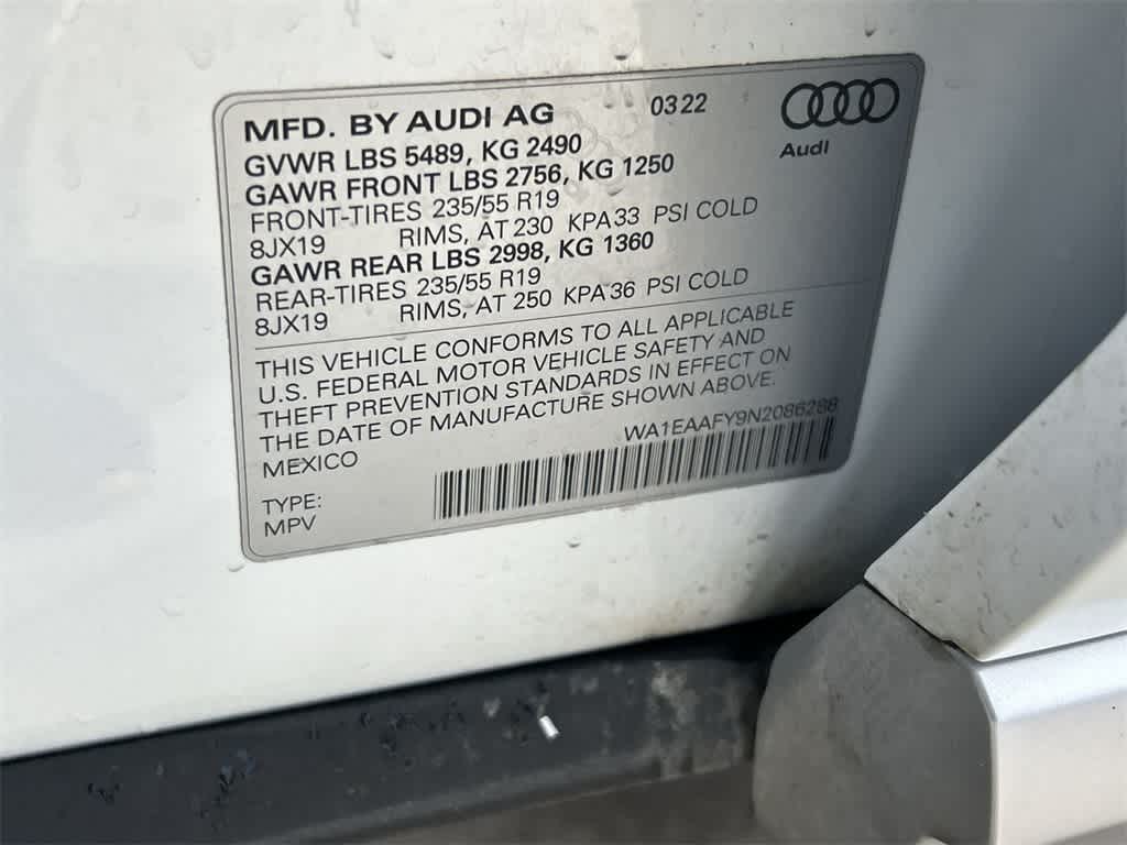 2022 Audi Q5 S line Premium Plus 27