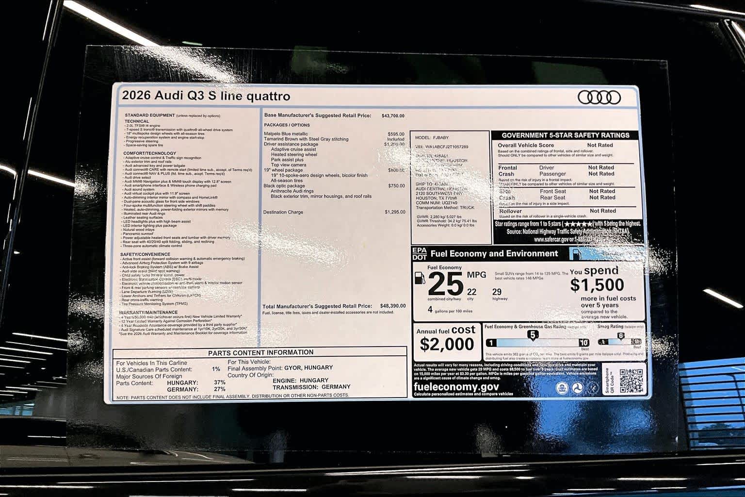New 2026 WHITE Audi S line image 17