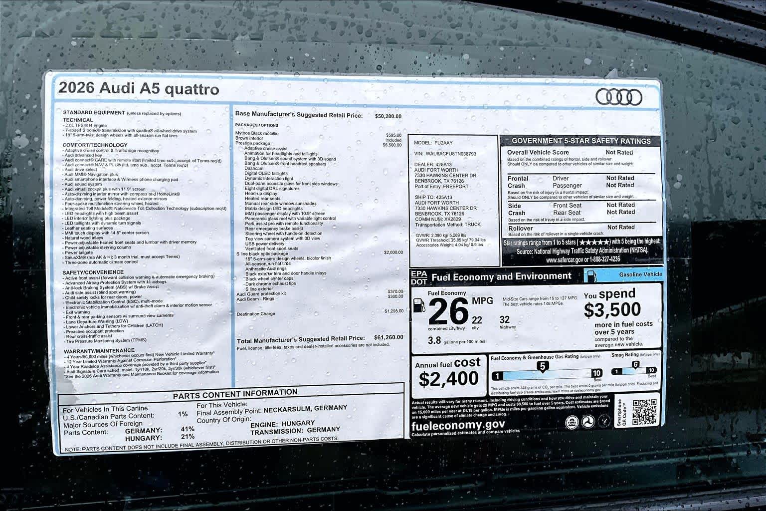 New 2026 Mythos Black me Audi Prestige image 16