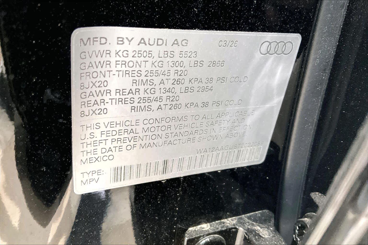 New 2026 Mythos Black me Audi Premium Plus image 20