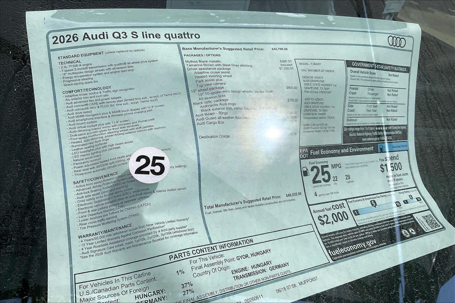 New 2026 Mythos Black me Audi S line image 19