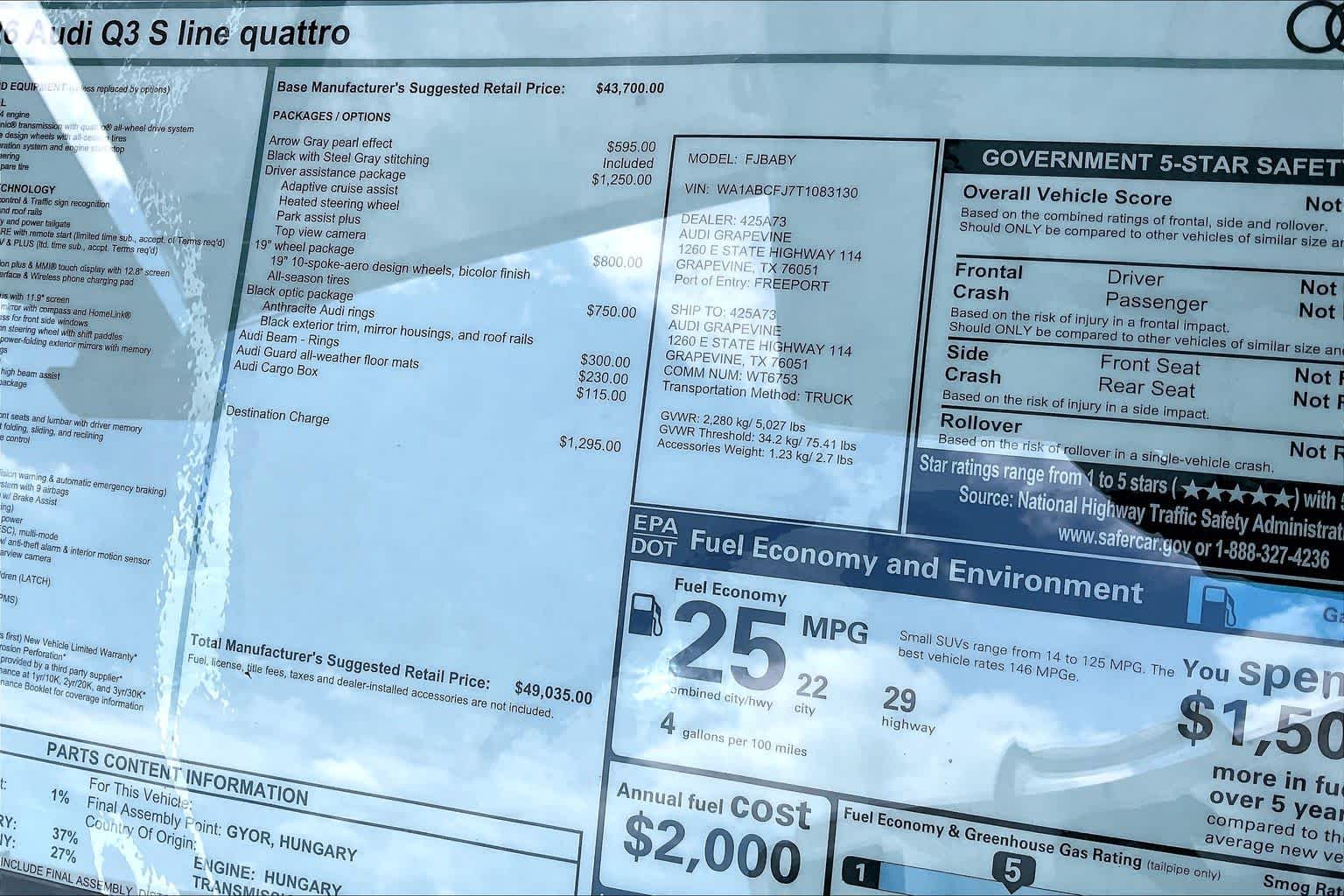 New 2026 Arrow Gray pear Audi S line image 19