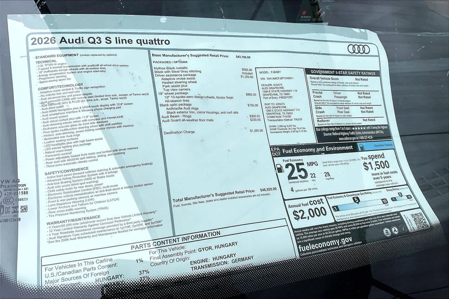 New 2026 Mythos Black me Audi S line image 19