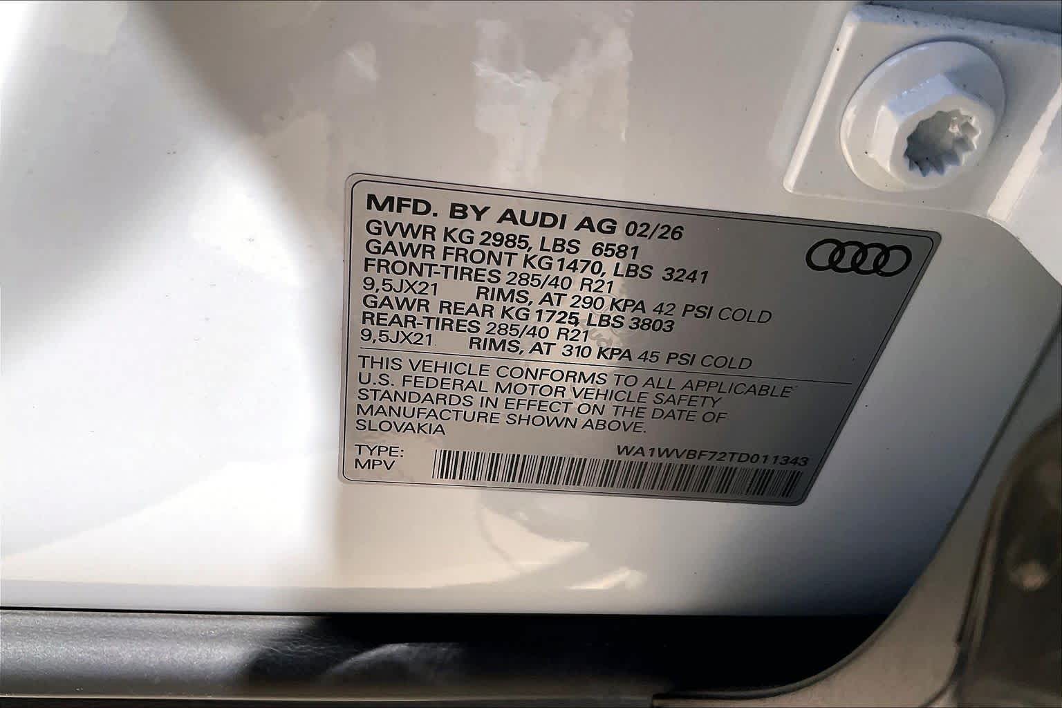 New 2026 WHITE Audi  image 20