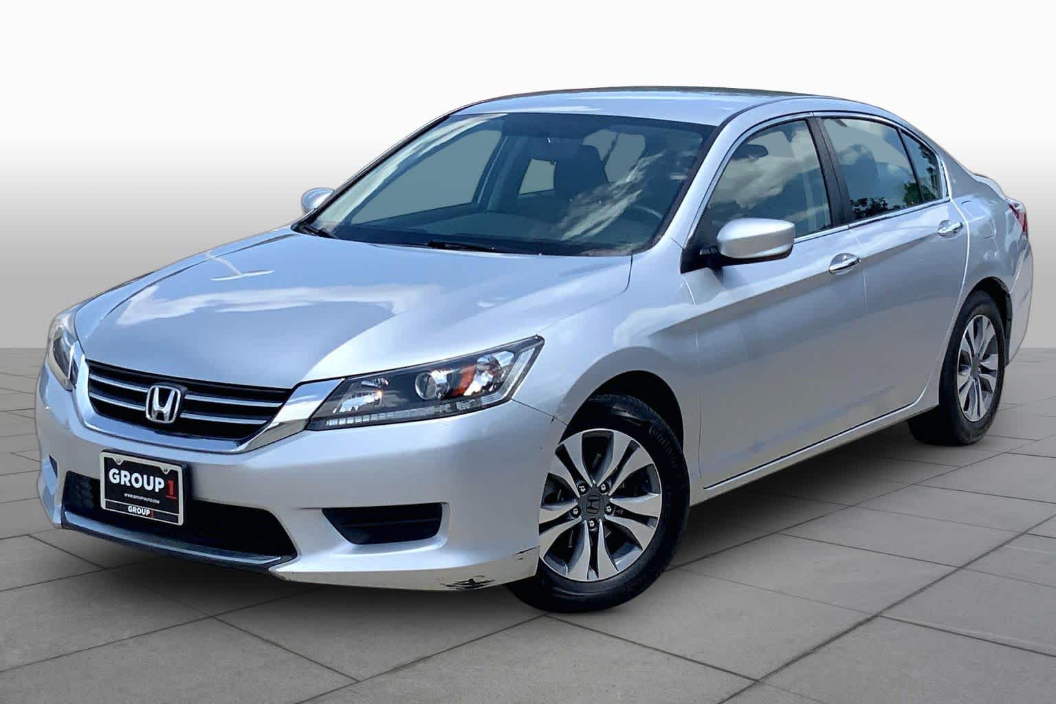 Alabaster Silver Metallic 2015 Honda Accord Sedan Front-Wheel Drive Continuously Variable Transmission