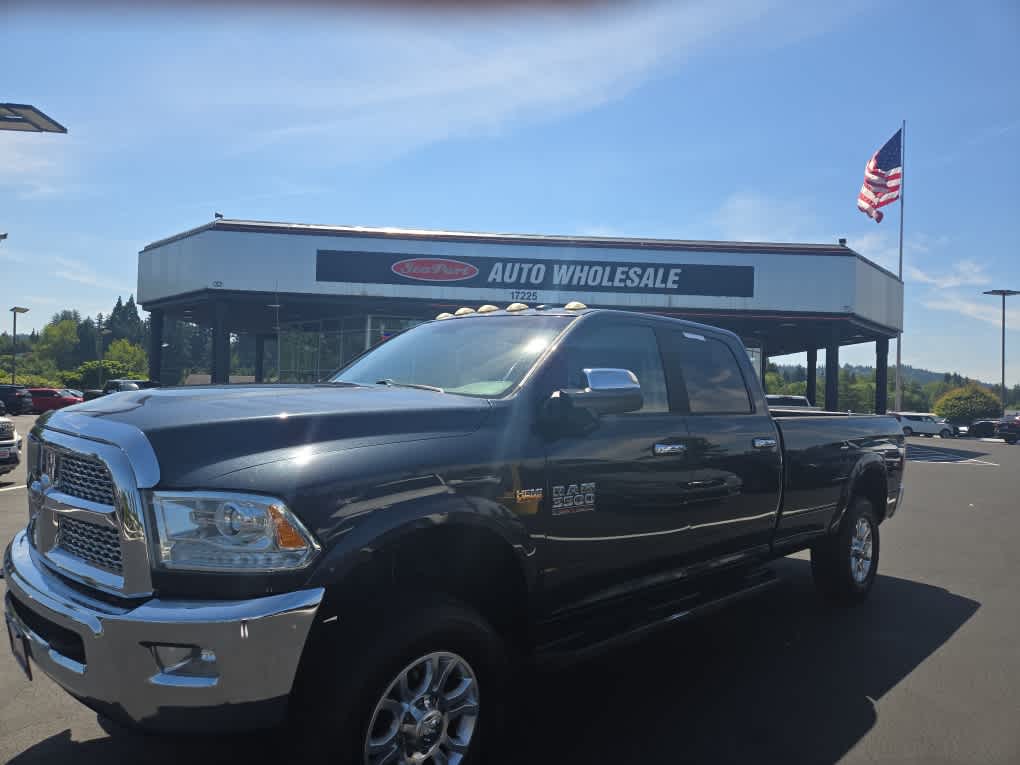 Gray (Maximum Steel Metallic) 2013 RAM 3500 Pickup Truck Four-Wheel Drive 6-Speed Automatic