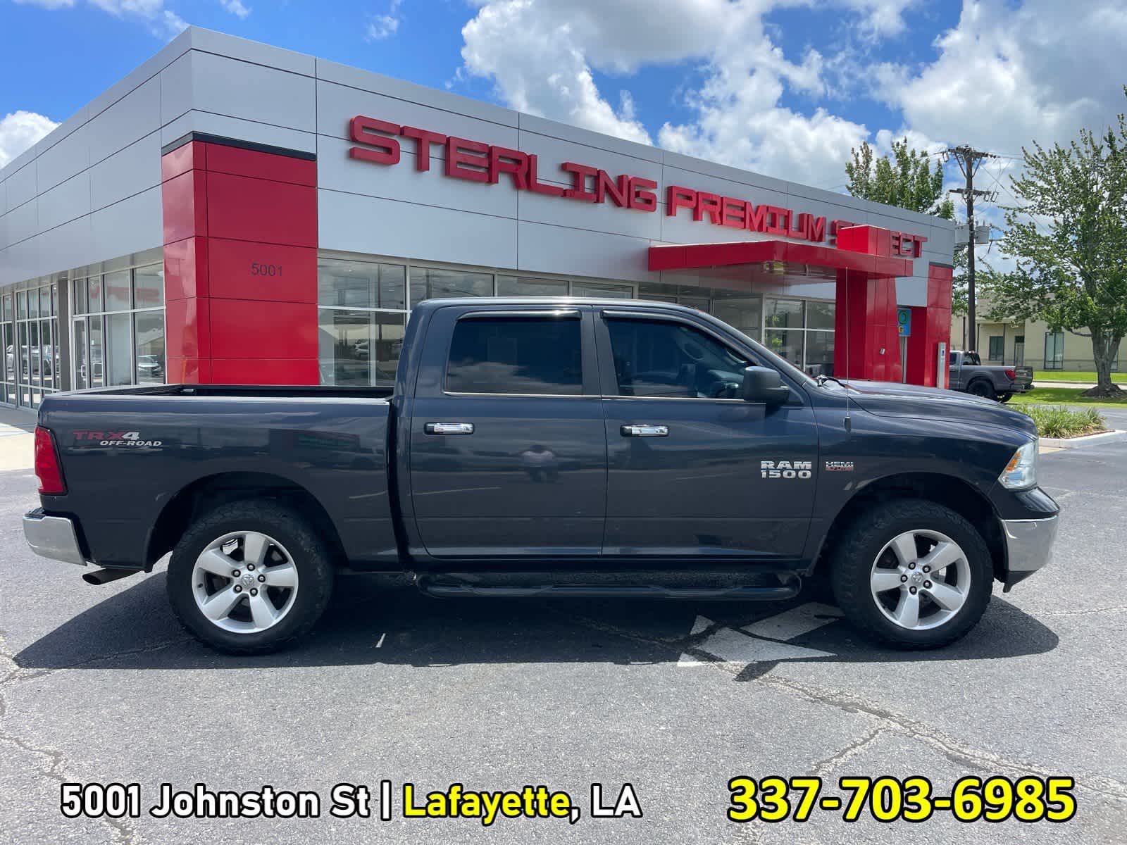 Gray (Maximum Steel Metallic Clearcoat) 2016 RAM 1500 Pickup Truck Four-Wheel Drive 8-Speed Automatic