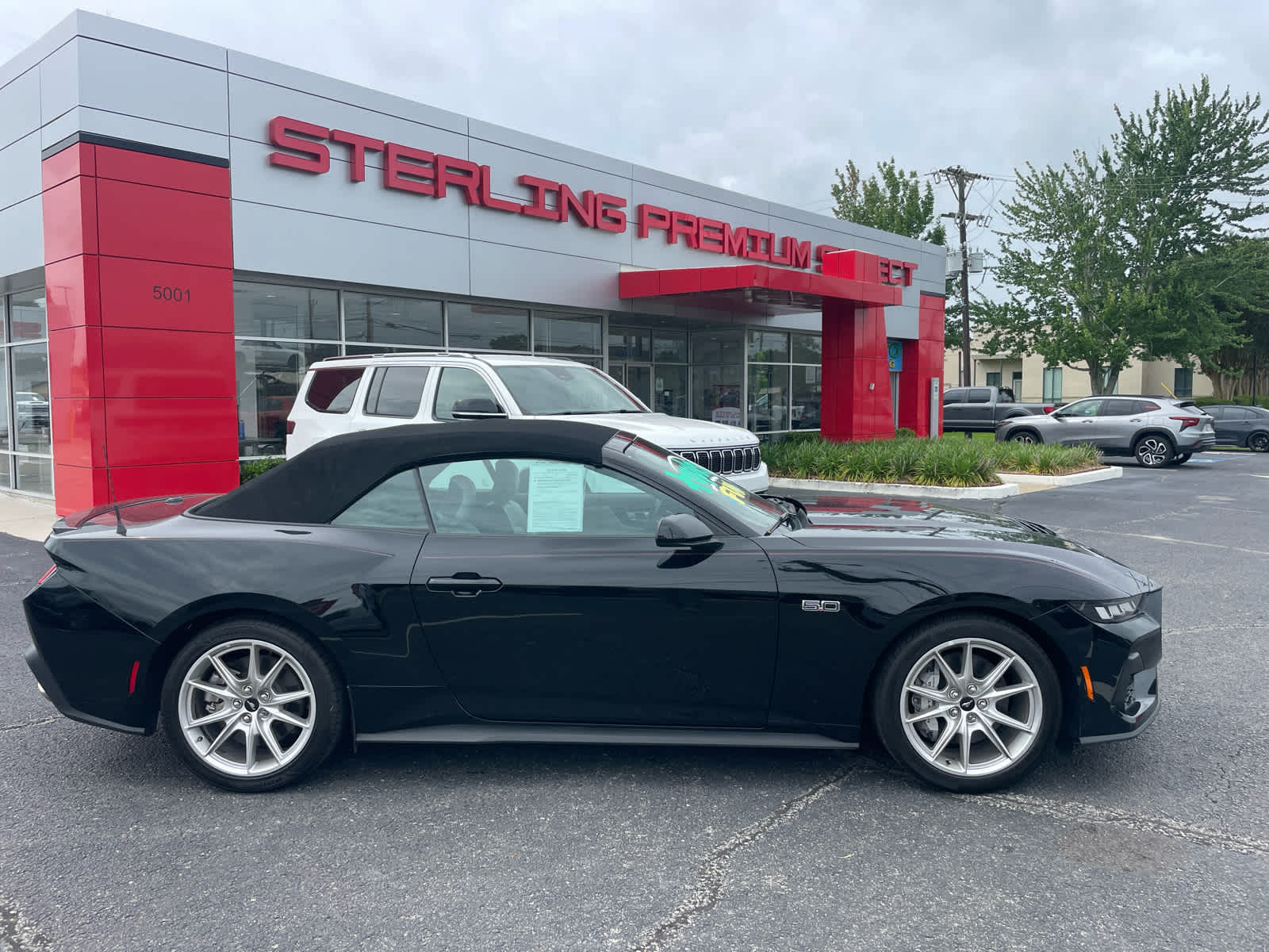 Shadow Black 2024 Ford Mustang Convertible Rear-Wheel Drive Automatic