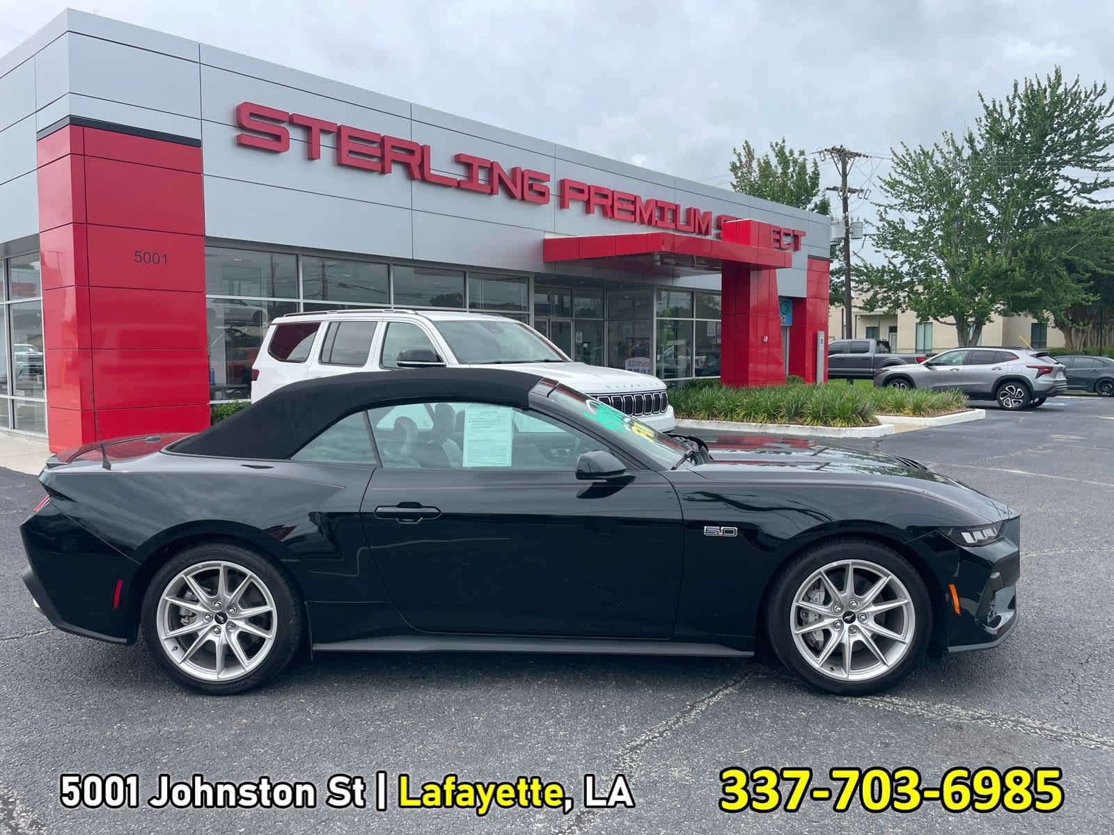 Shadow Black 2024 Ford Mustang Convertible Rear-Wheel Drive Automatic