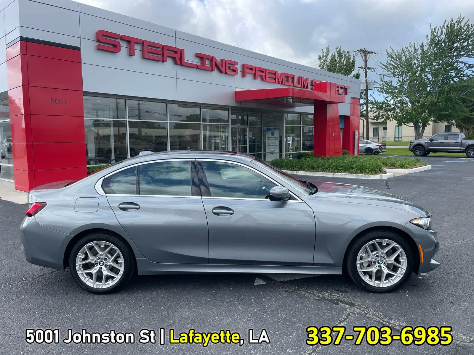 Gray (Skyscraper Grey Metallic) 2025 BMW 3 Series Sedan All-Wheel Drive 8-Speed Automatic