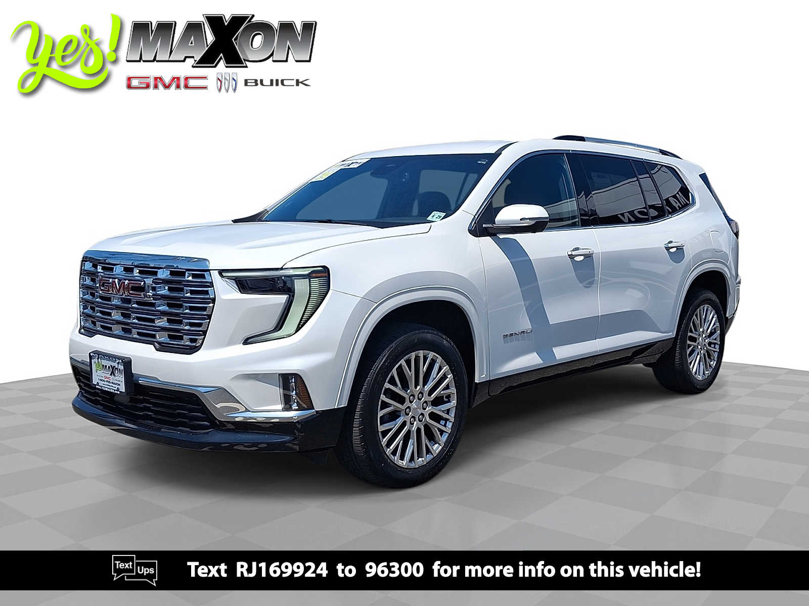 White Frost Tricoat 2024 GMC Acadia Denali AWD SUV / Crossover Four-Wheel Drive 8-Speed Automatic