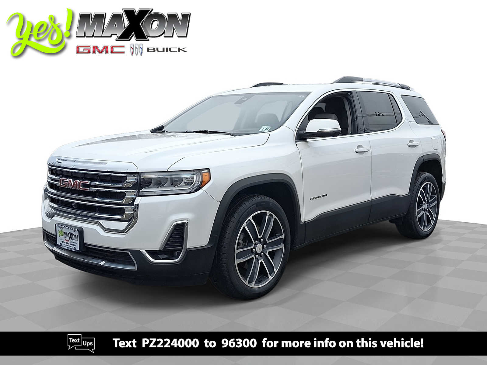 White Frost Tricoat 2023 GMC Acadia SLT AWD SUV / Crossover Four-Wheel Drive 9-Speed Automatic