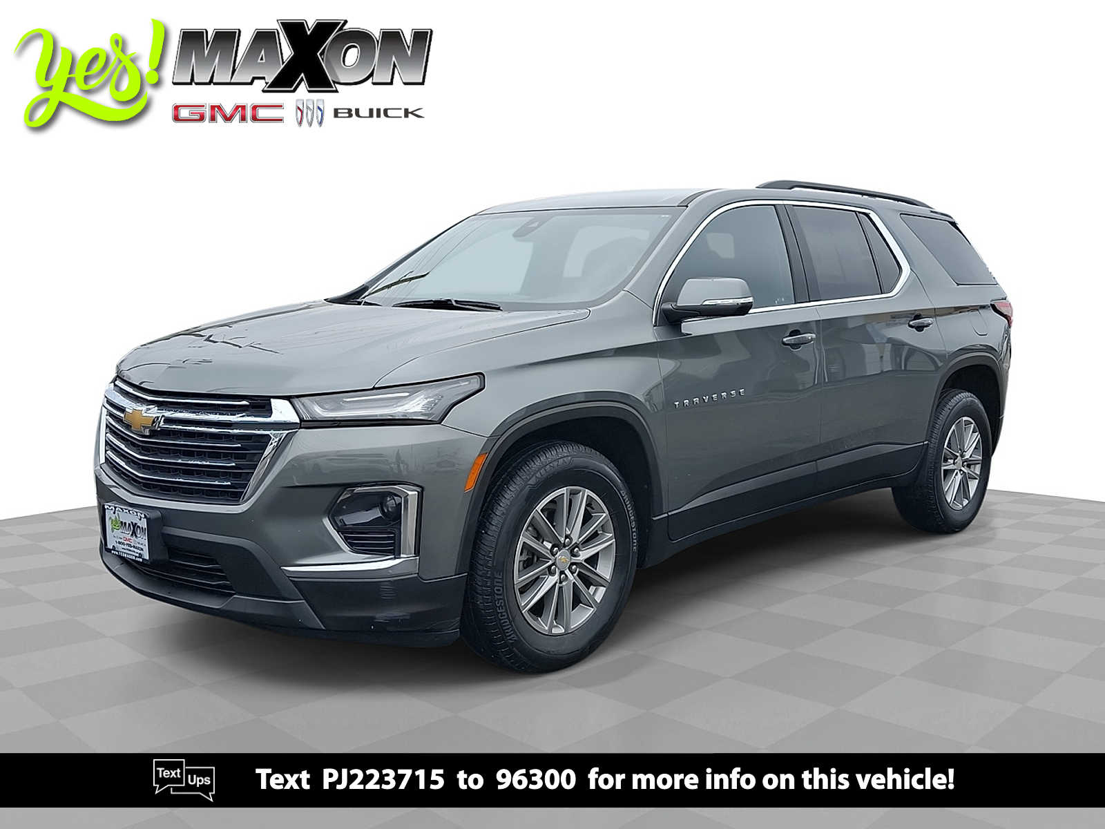 Silver Sage Metallic 2023 Chevrolet Traverse LT Cloth AWD SUV / Crossover Four-Wheel Drive 9-Speed Automatic