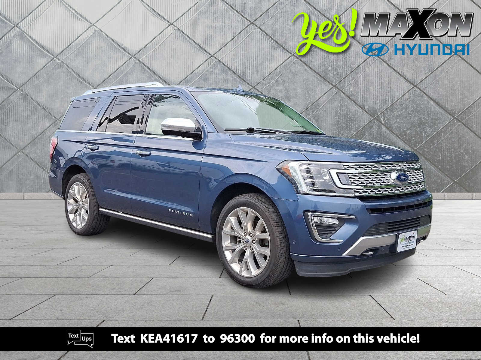 Blue Metallic 2019 Ford Expedition SUV / Crossover Four-Wheel Drive Automatic