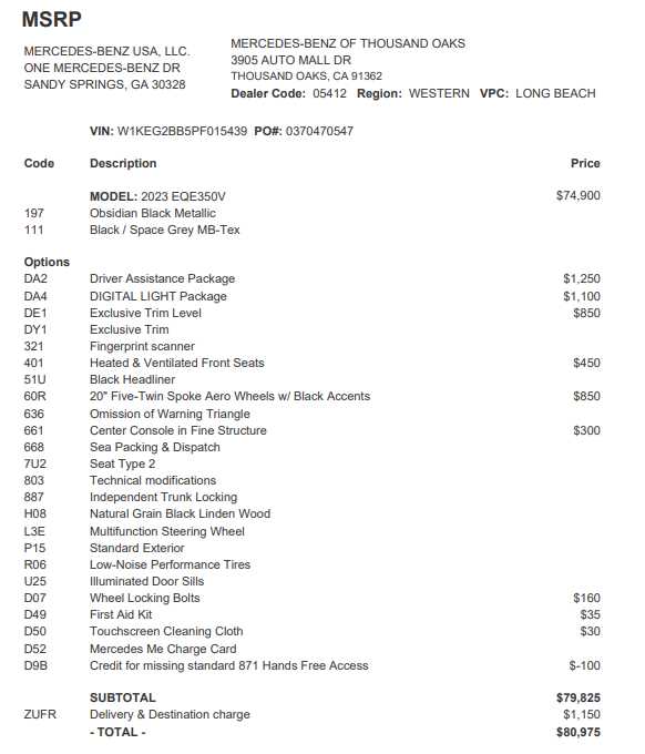 Certified 2023 Mercedes-Benz EQE Base with VIN W1KEG2BB5PF015439 for sale in Kailua Kona, HI