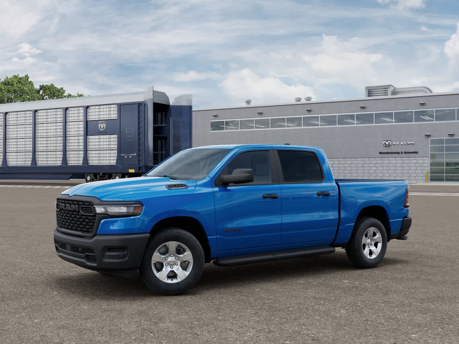 PBJ Hydro Blue Pearl Coat 2026 RAM 1500 Tradesman Crew Cab 4WD Pickup Truck Four-Wheel Drive 8-Speed Automatic