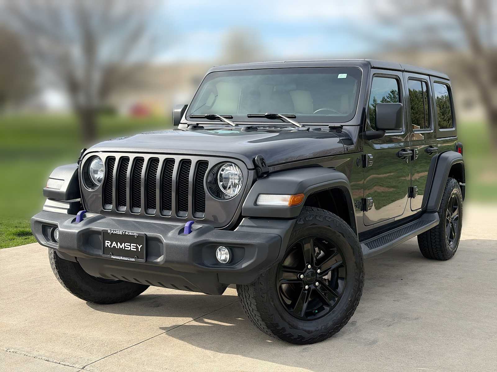 Gray (Granite Crystal Metallic Clearcoat) 2021 Jeep Wrangler Unlimited Sport Altitude 4WD SUV / Crossover Four-Wheel Drive 8-Speed Automatic