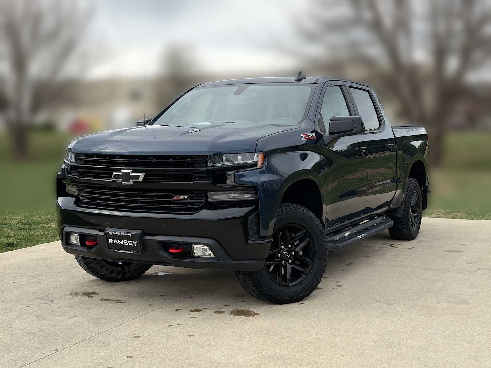 Northsky Blue Metallic 2020 Chevrolet Silverado 1500 LT Trail Boss Crew Cab 4WD Pickup Truck Four-Wheel Drive Automatic