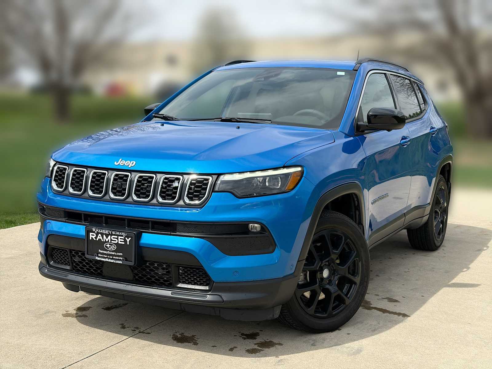 Hydro Blue Pearlcoat 2024 Jeep Compass Latitude Lux 4WD SUV / Crossover Four-Wheel Drive 8-Speed Automatic