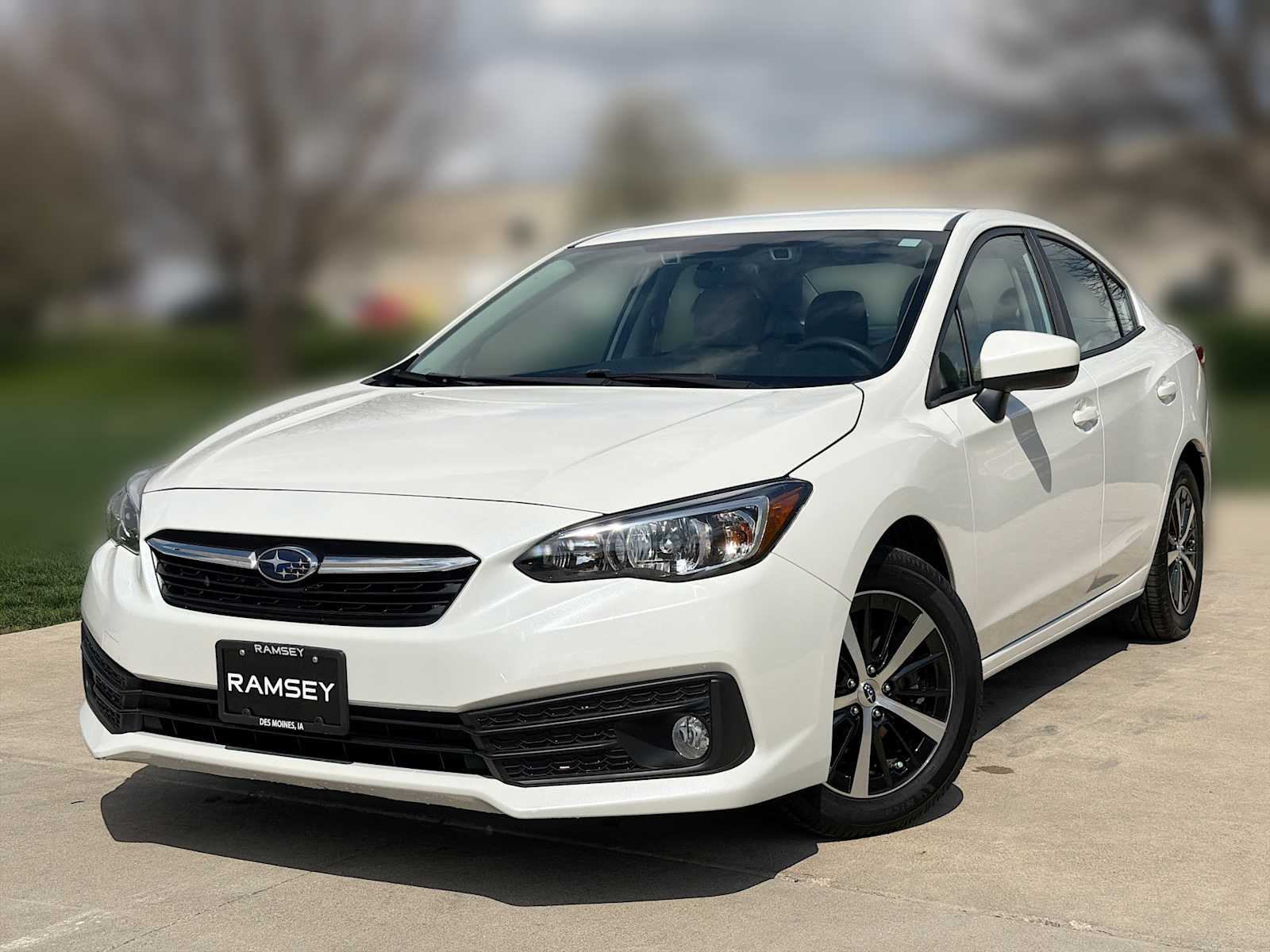 Crystal White Pearl 2022 Subaru Impreza Premium Sedan AWD Sedan All-Wheel Drive Continuously Variable Transmission