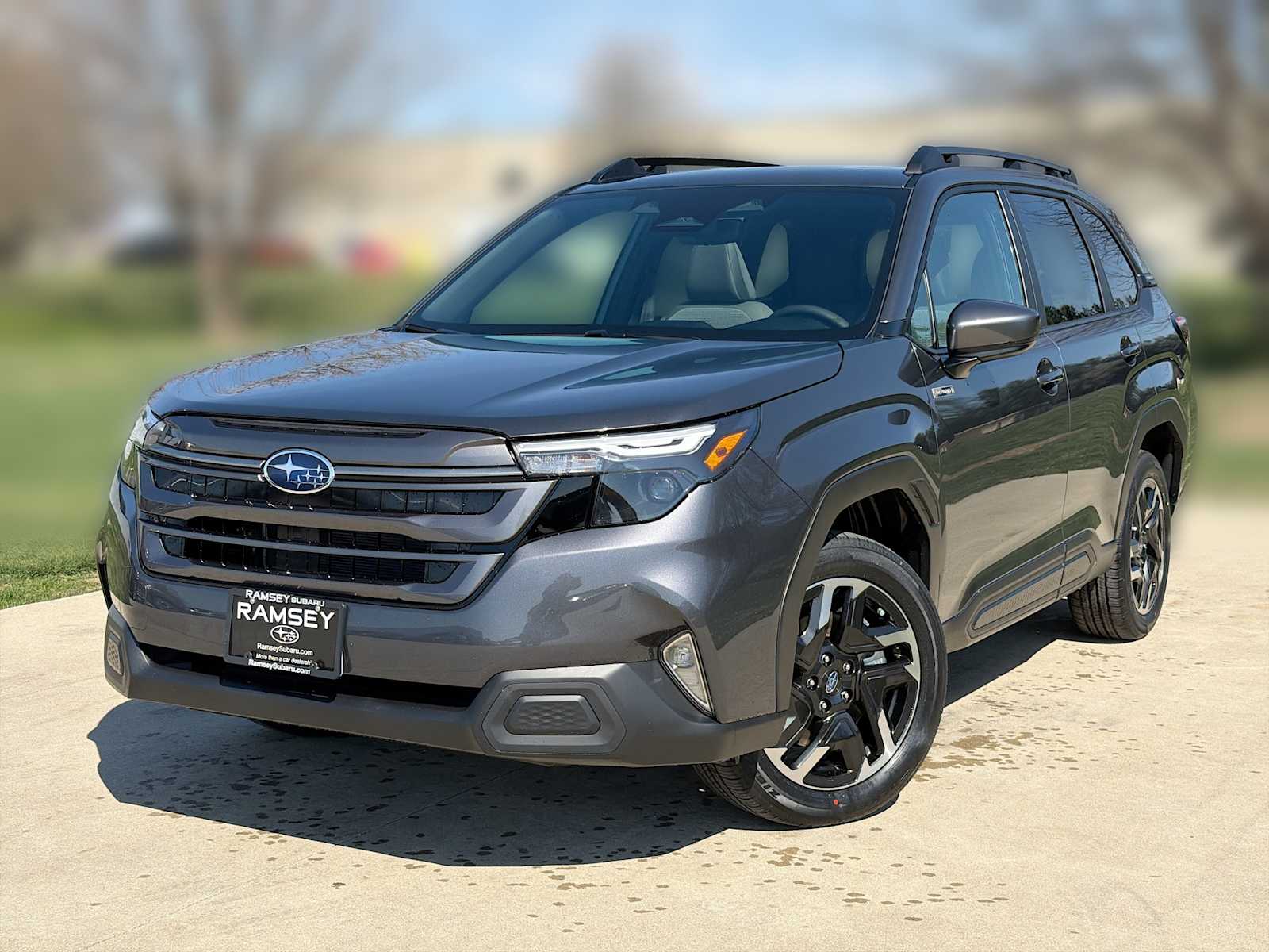 Magnetite Gray Metallic 2026 Subaru Forester Hybrid Premium AWD SUV / Crossover All-Wheel Drive Continuously Variable Transmission