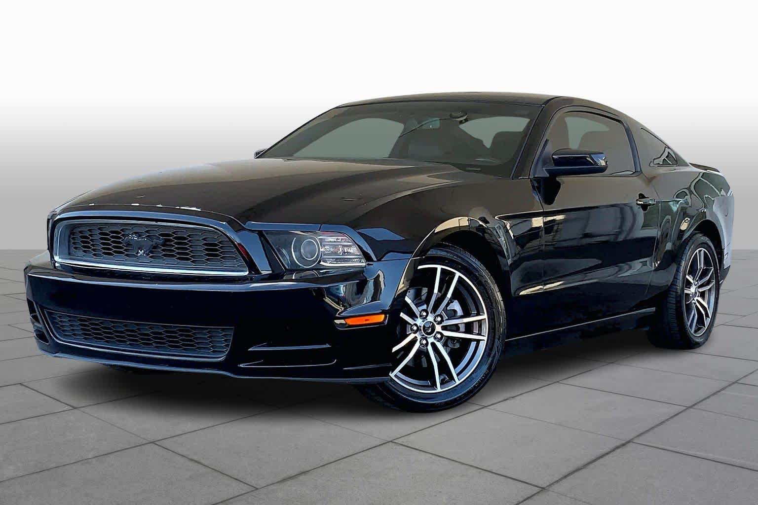Black 2014 Ford Mustang V6 Premium Coupe RWD Coupe Rear-Wheel Drive 6-Speed Automatic
