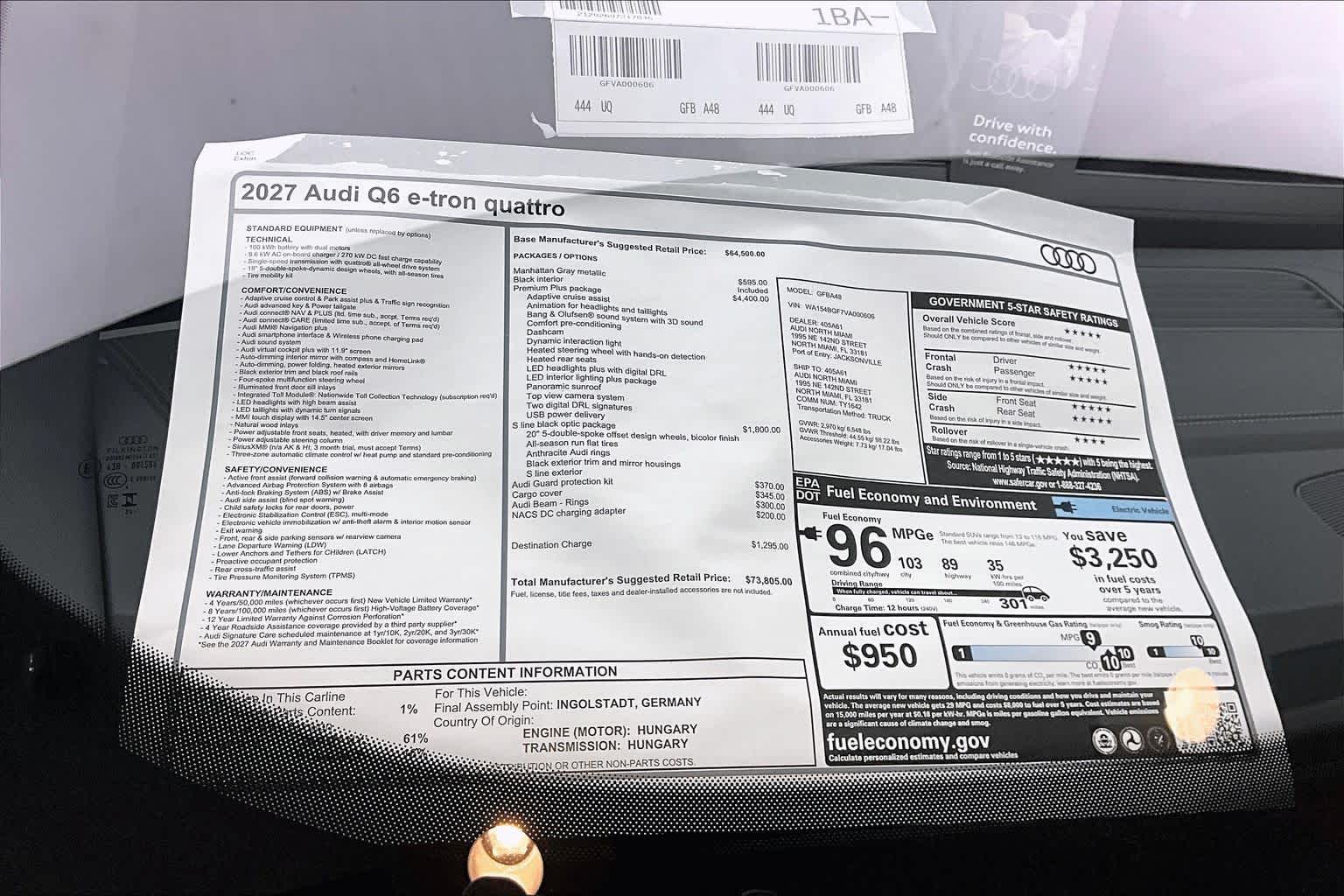 New 2027 Manhattan Gray Audi Premium Plus image 19