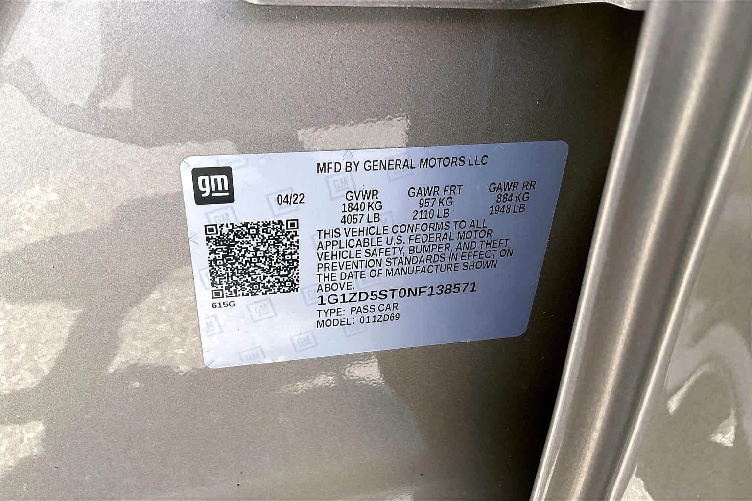 Used 2022 Mineral Gray Metallic Chevrolet LT image 30