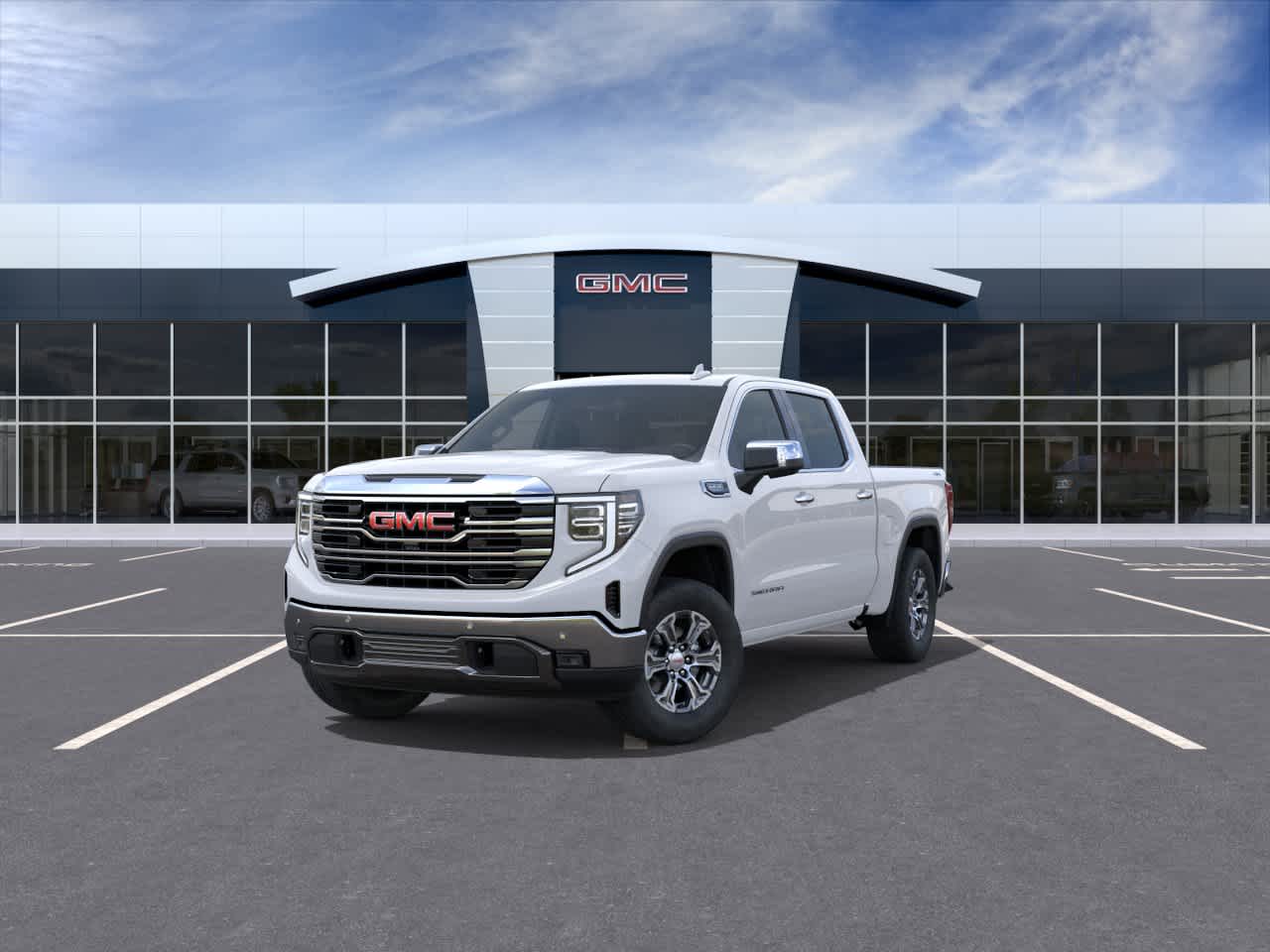 New 2026 Glacier White Tricoat GMC SLT image 8