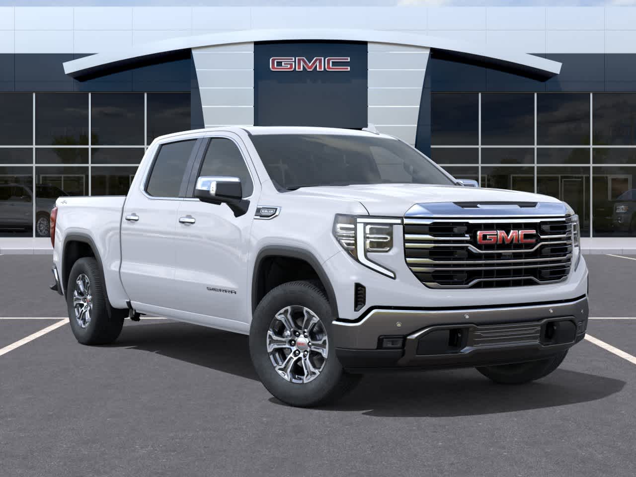 New 2026 Glacier White Tricoat GMC SLT image 7