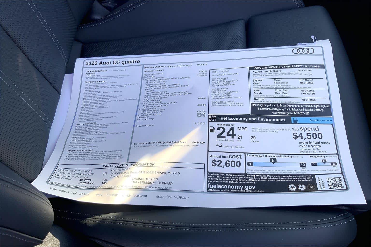 New 2026 Glacier White m Audi Premium Plus image 21