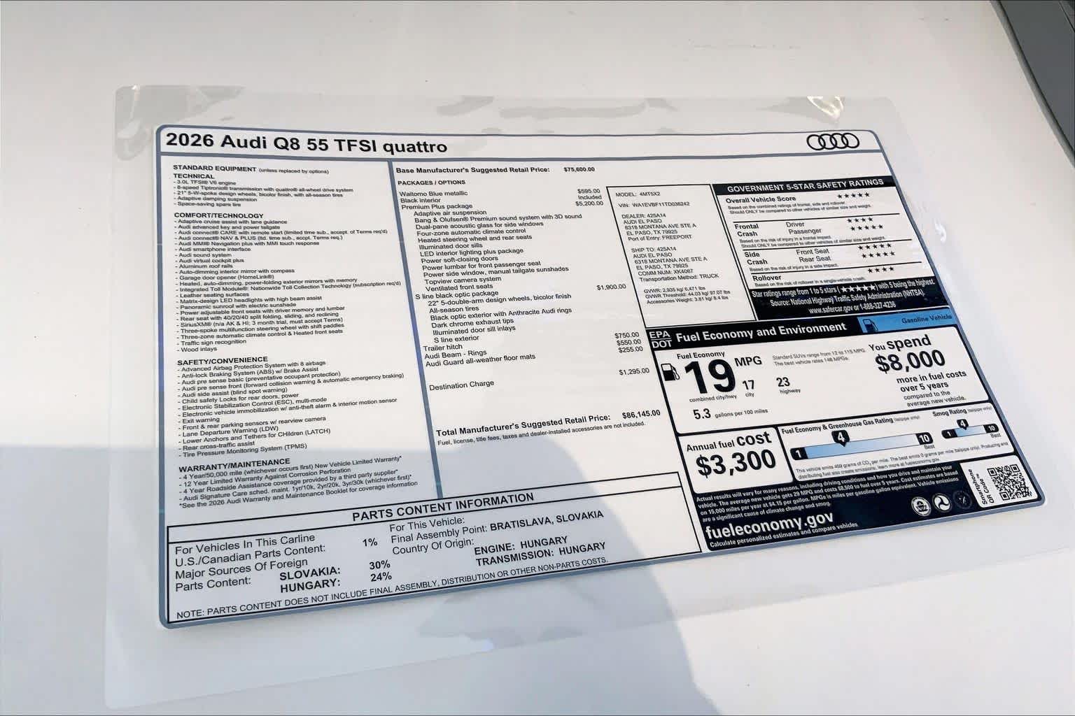 New 2026 Waitomo Blue me Audi Premium Plus image 22