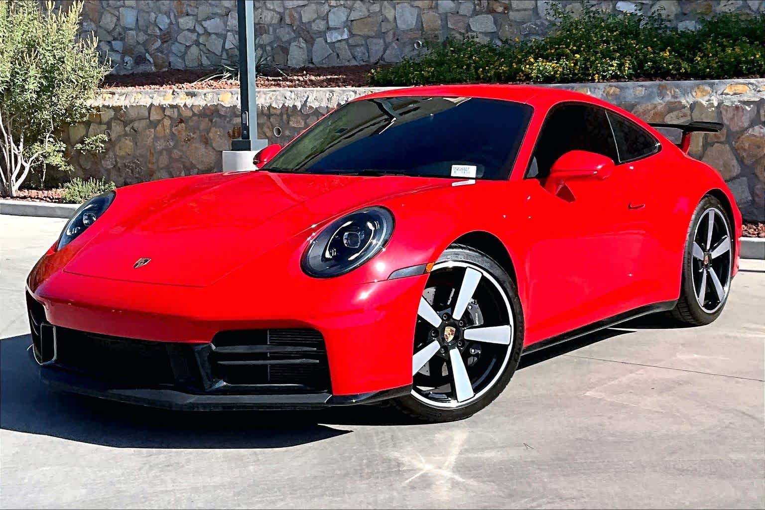Guards Red 2025 Porsche 911 Coupe Rear-Wheel Drive 8-Speed Automatic