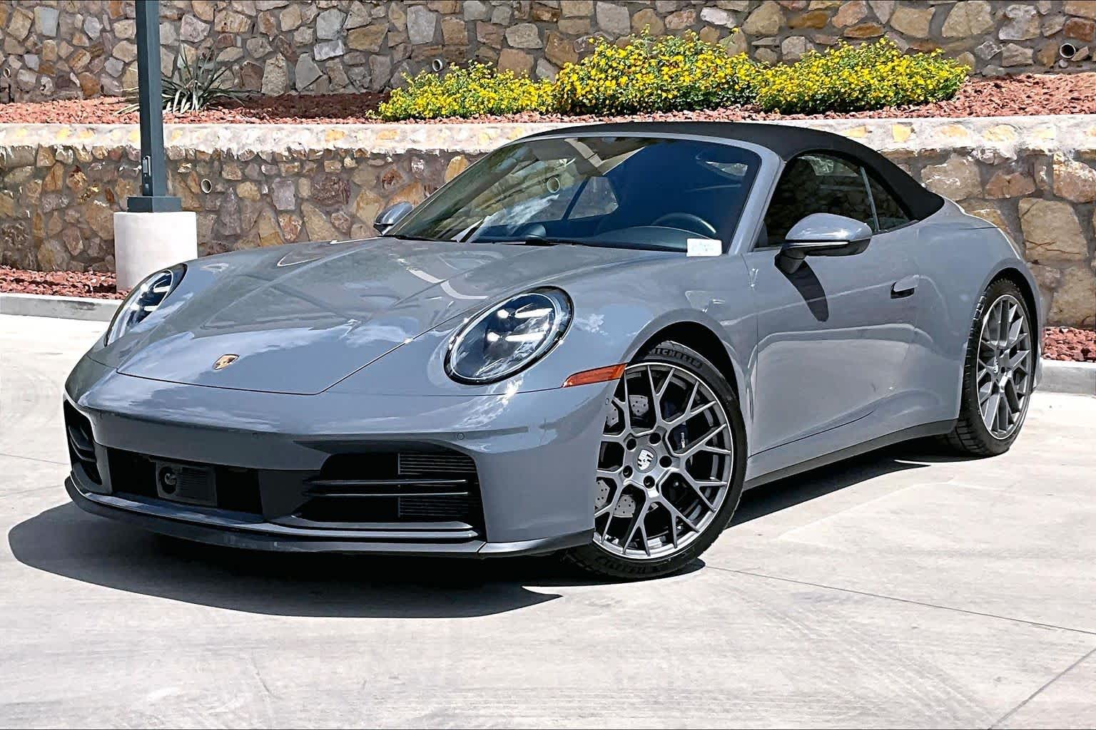 Gray (Slate Grey Neo) 2025 Porsche 911 Convertible Rear-Wheel Drive 8-Speed Automatic