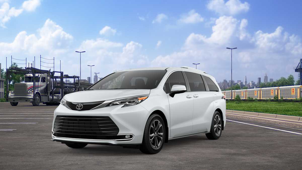 White (Wind Chill Pearl) 2026 Toyota Sienna Minivan All-Wheel Drive Continuously Variable Transmission