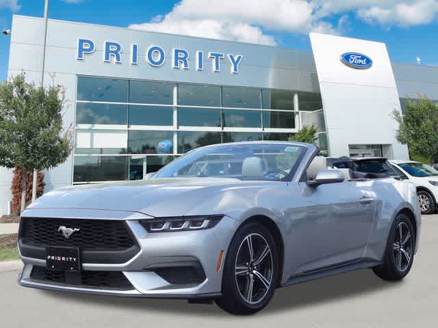 Iconic Silver Metallic 2024 Ford Mustang EcoBoost Premium Convertible RWD Convertible Rear-Wheel Drive Automatic