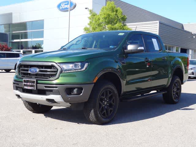 Eruption Green Metallic 2023 Ford Ranger Lariat SuperCrew 4WD Pickup Truck Four-Wheel Drive Automatic