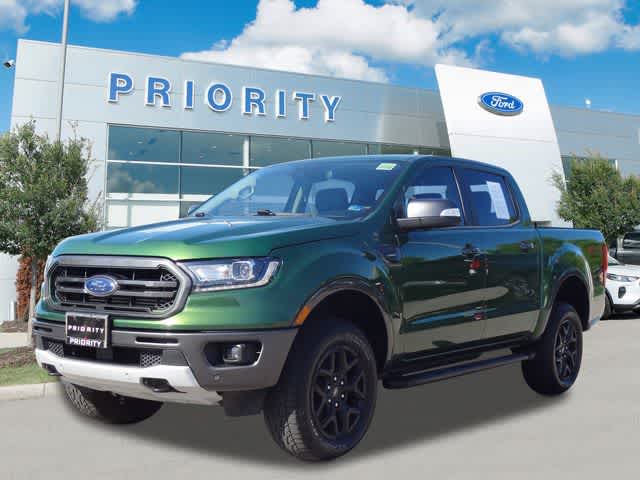 Eruption Green Metallic 2023 Ford Ranger Lariat SuperCrew 4WD Pickup Truck Four-Wheel Drive Automatic