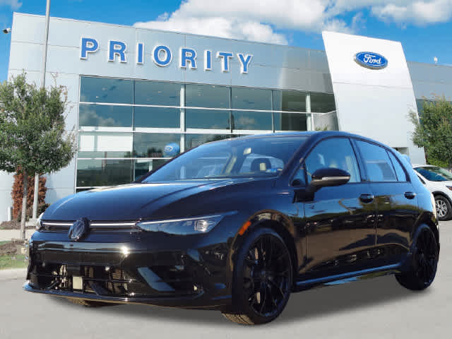 Mythos Black Metallic 2025 Volkswagen Golf R Hatchback All-Wheel Drive 7-Speed Automatic