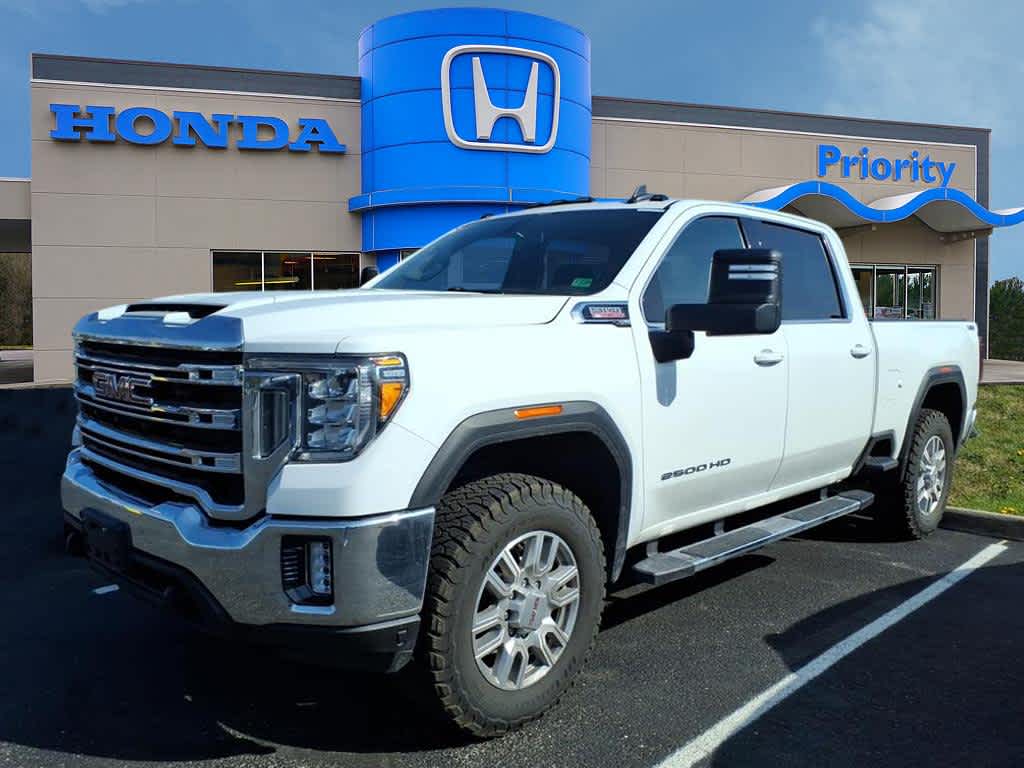 Summit White 2023 GMC Sierra 2500HD SLE Crew Cab 4WD Pickup Truck Four-Wheel Drive Automatic