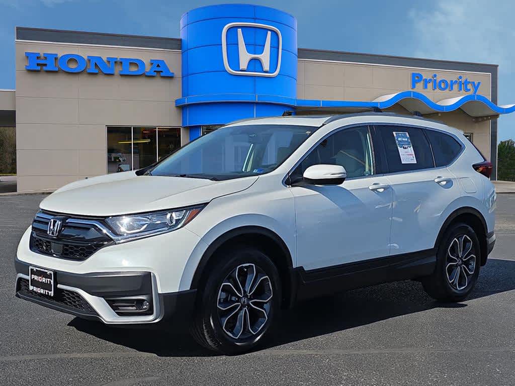 Platinum White Pearl 2022 Honda CR-V EX AWD SUV / Crossover All-Wheel Drive Continuously Variable Transmission