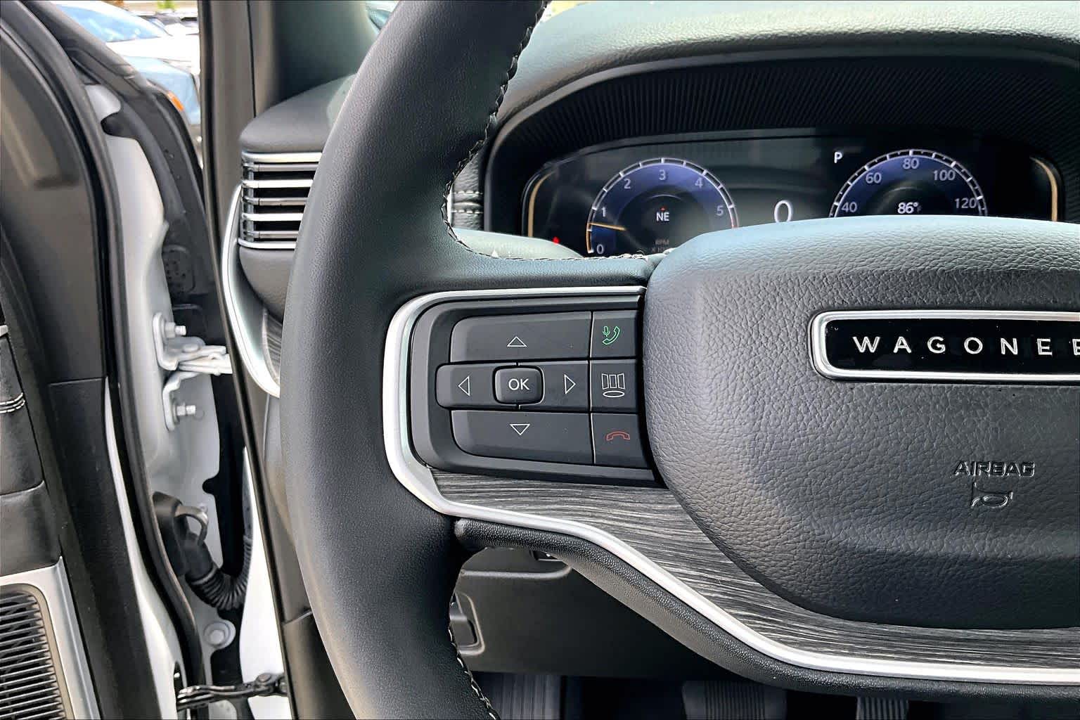2024 Jeep Wagoneer Series II Bright White Clearcoat at Lexus of Clear Lake