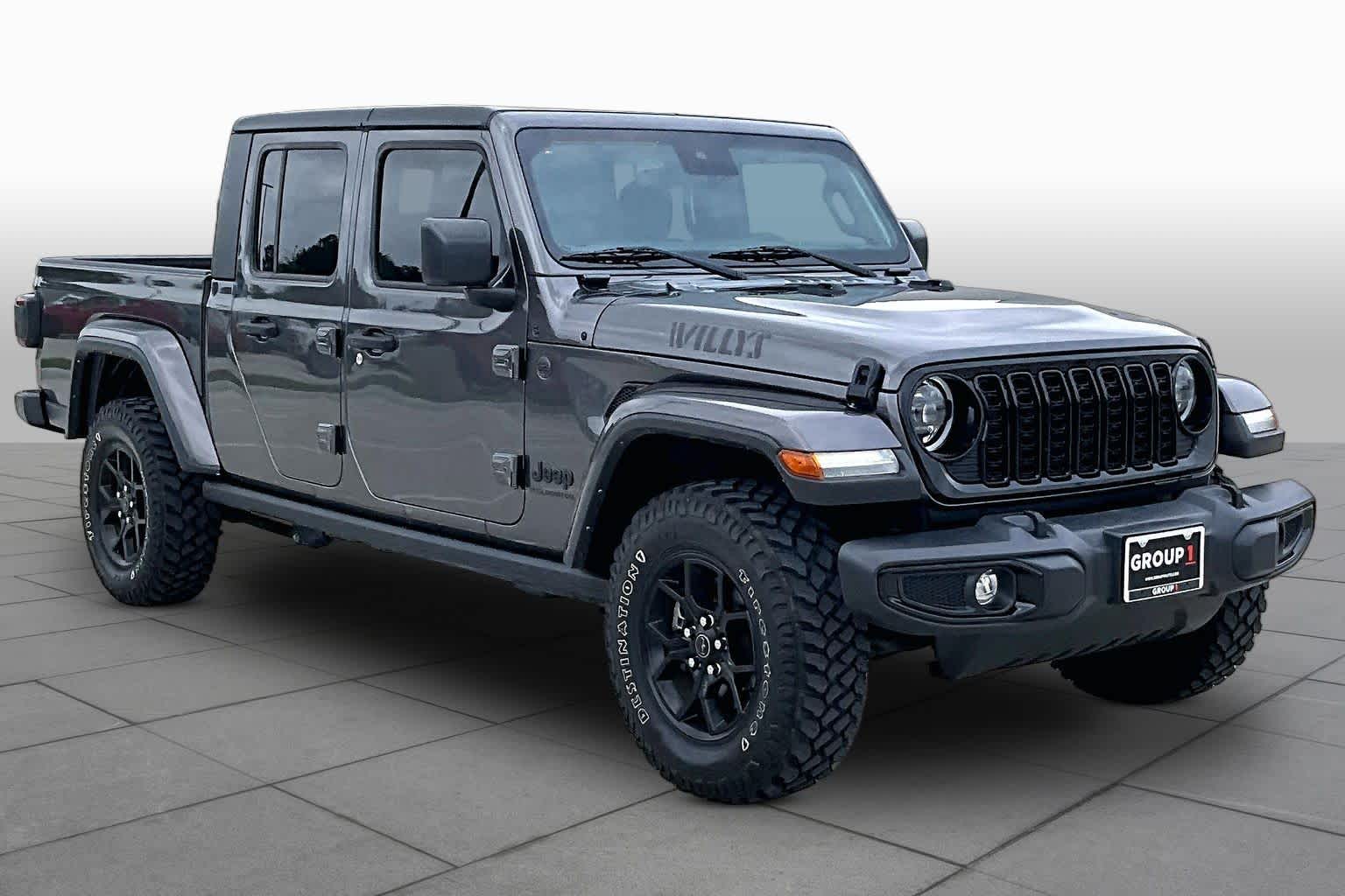 2024 Jeep Gladiator Willys Granite Crystal Metallic Clearcoat at Group 1 Toyota Southwest