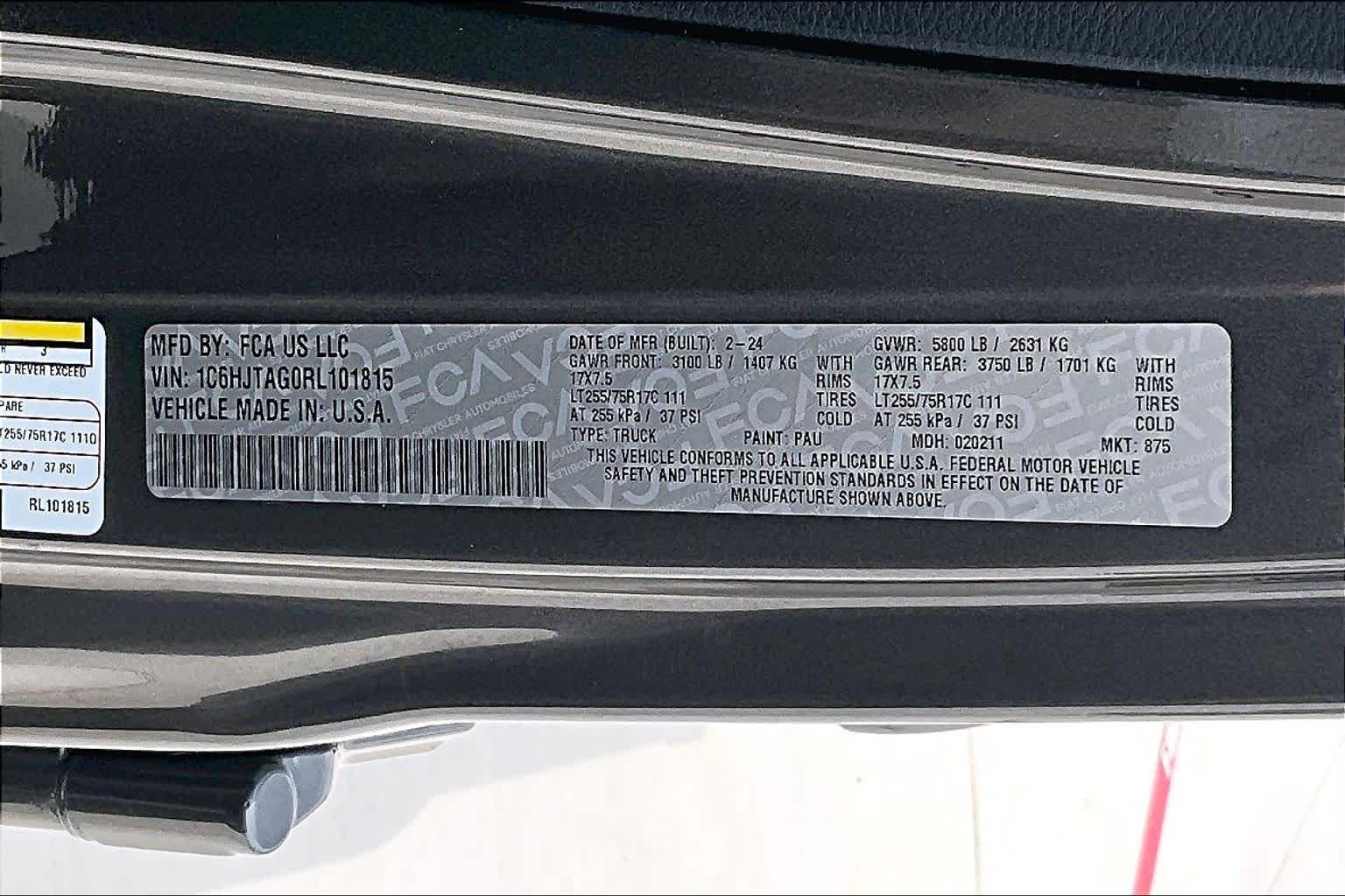 2024 Jeep Gladiator Willys Granite Crystal Metallic Clearcoat at Group 1 Toyota Southwest