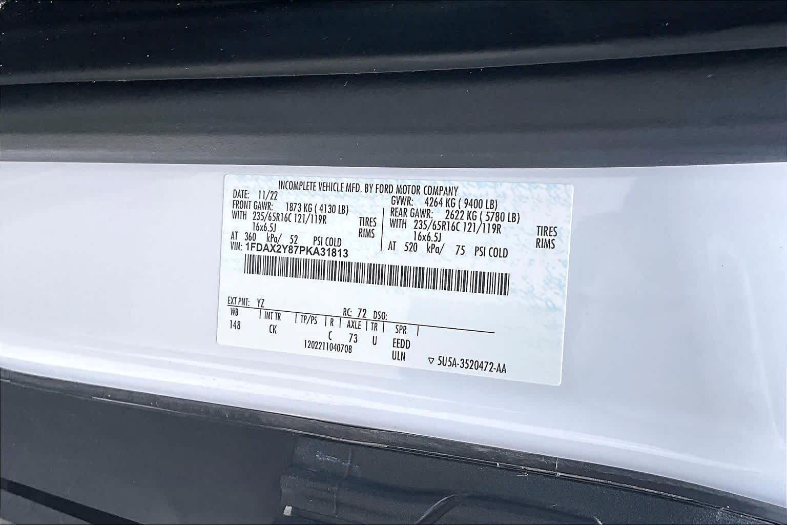 2023 Ford Transit Passenger Wagon XLT Oxford White at Tomball Ford